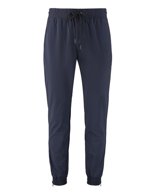 THE (Alphabet) Blue Technical Fabric Pants Polyamide Trousers for men