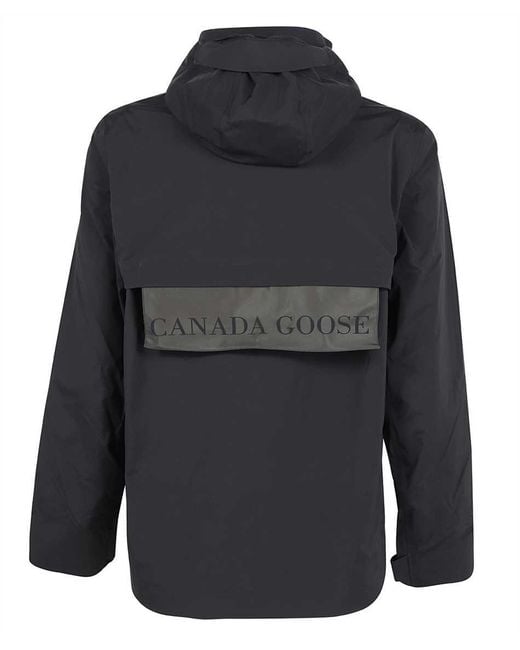 Canada Goose Blue Hooded Windbreaker for men