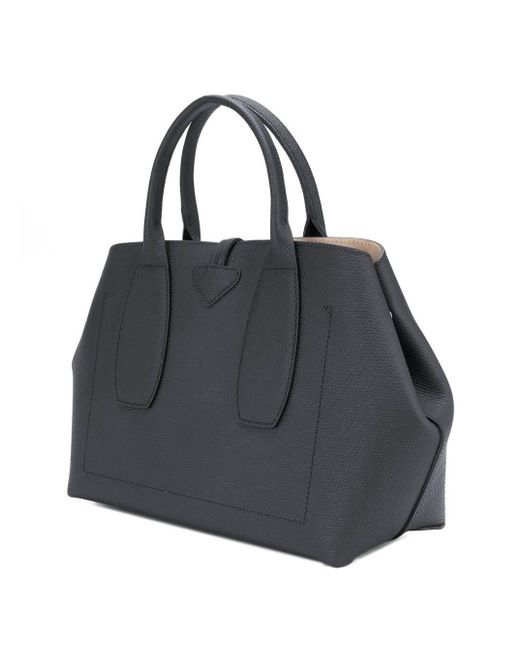 Longchamp Black Roseau Handbag M