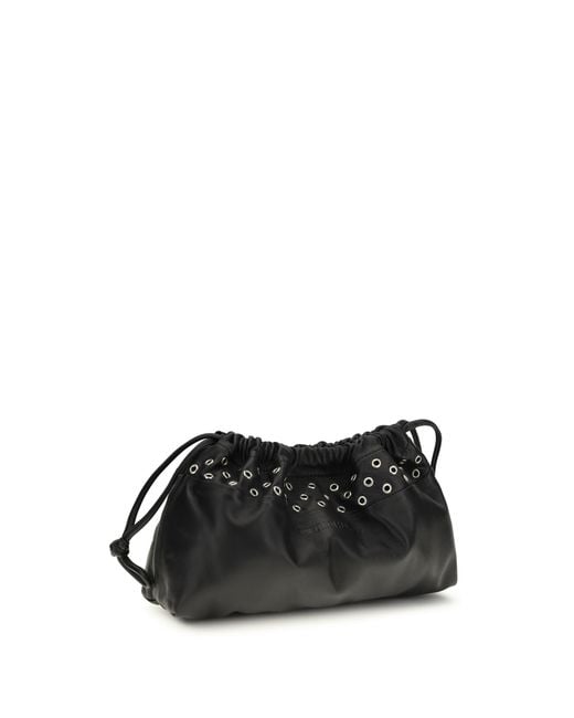 Pierre Hardy Black Double Clutch Lambskin Shoulder Bags