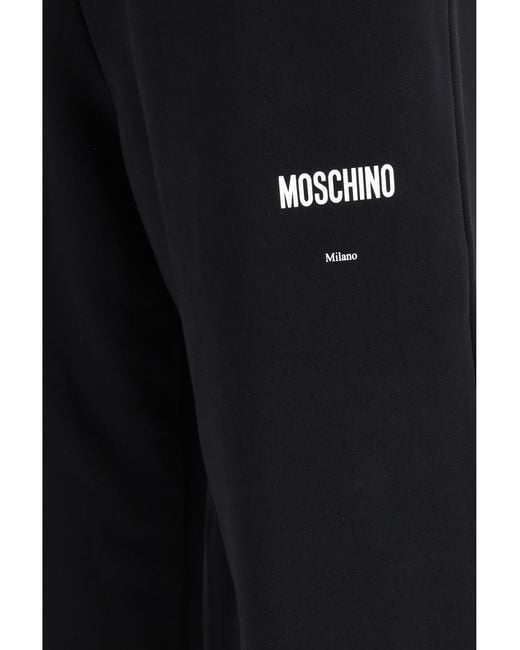 Moschino Blue Cotton Sweatpants Trousers for men