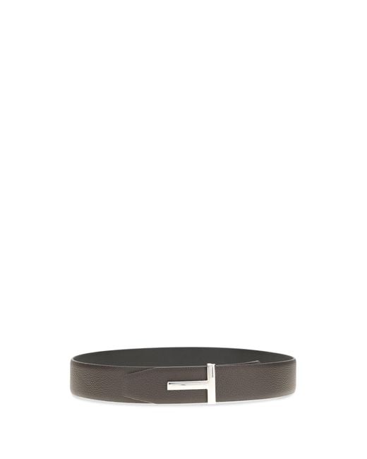 Tom Ford Multicolor Reversible Leather Belt Calf Bos Taurus E Braces for men