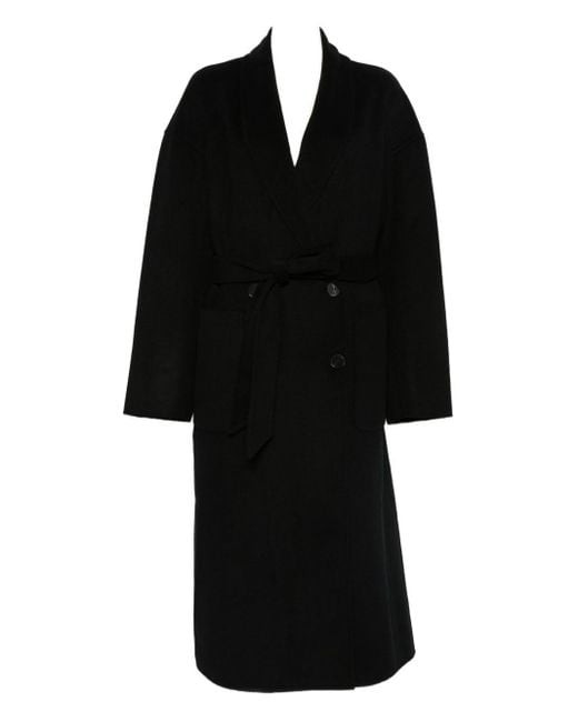 IRO Black Dimitra Wool Coat