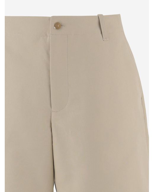 Jacquemus Natural Cotton Blend Shorts