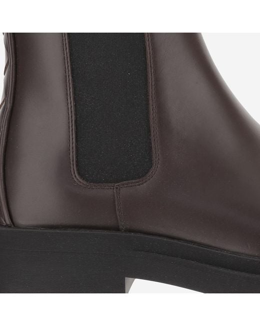 Bottega Veneta Brown Chelsea Ben Leather Boots Calfskin for men