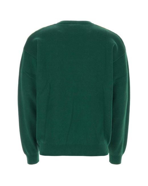 Drole de Monsieur Green Cotton La Maille Nature Morte Sweater for men