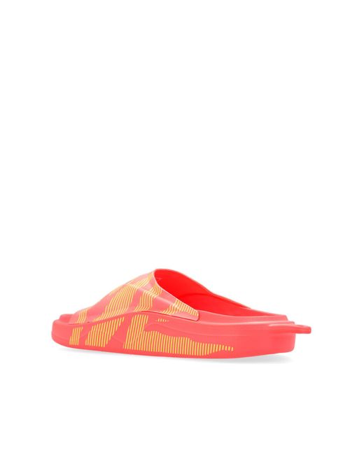 Adidas By Stella McCartney Red Slides With Logo