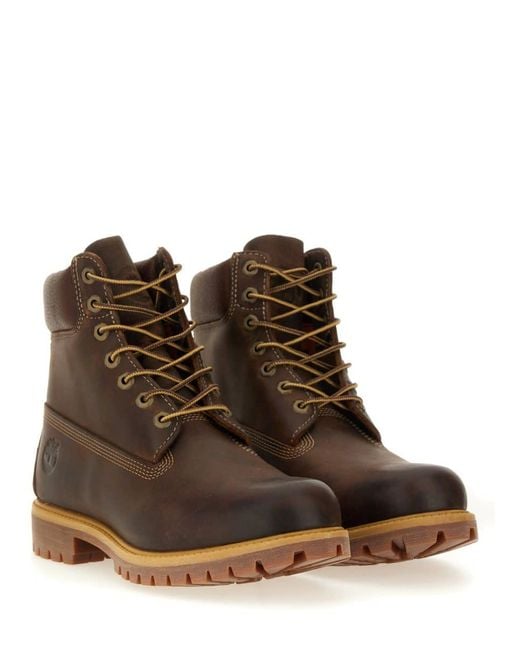 Timberland Brown Waterproof Lace-Up Boot for men