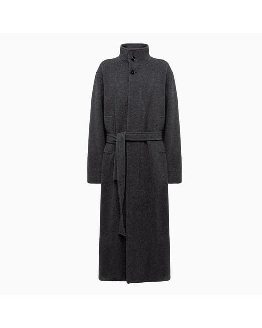 Lemaire Black Bathrobe Coat