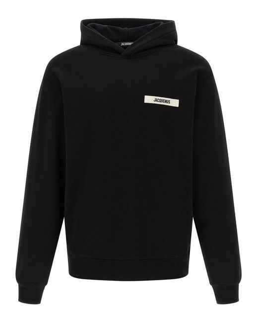 Jacquemus Blue Le Hoodie Gros Grain Sweatshirt for men