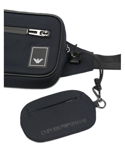 Emporio Armani Black Bags Elastane for men