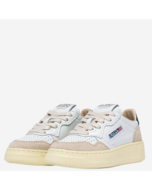 Autry White Medalist Low Sneakers Leather Trainers