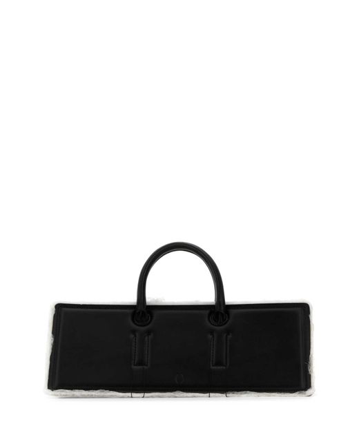 Dentro Black Leather Otto Handbag Borse A Mano
