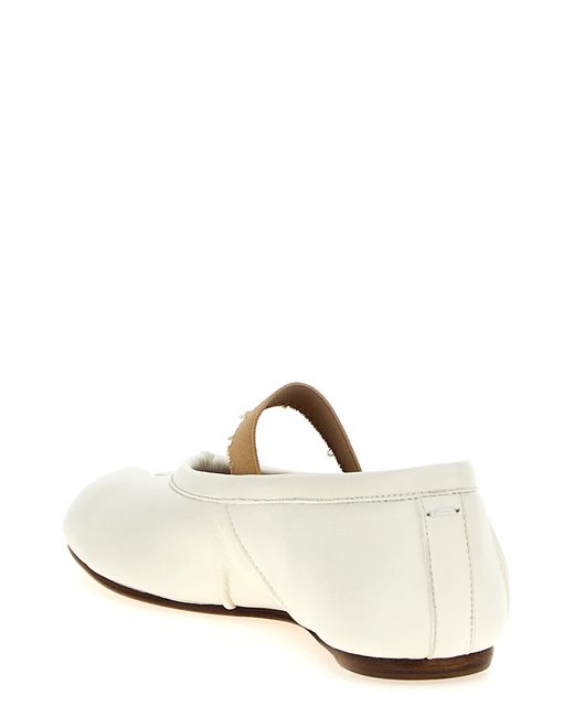 Maison Margiela White 'Tabi New' Ballet Flats