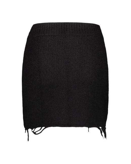Vetements Black Fancy Button Skirt Clothing
