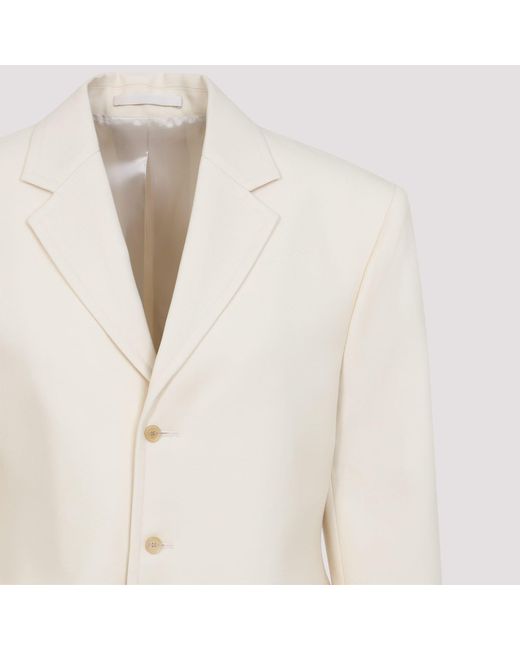 Carven Ja202 Jacket Blazer in Natural | Lyst