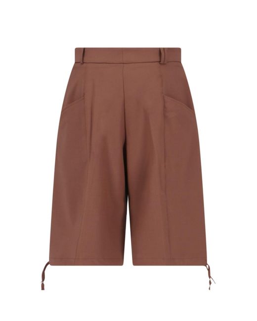 Bonsai Brown Wide Shorts for men