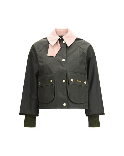 Barbour Black Cotton Coat