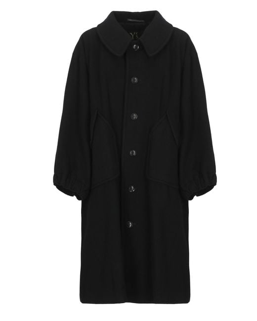 Y's Yohji Yamamoto Black Wool Coat