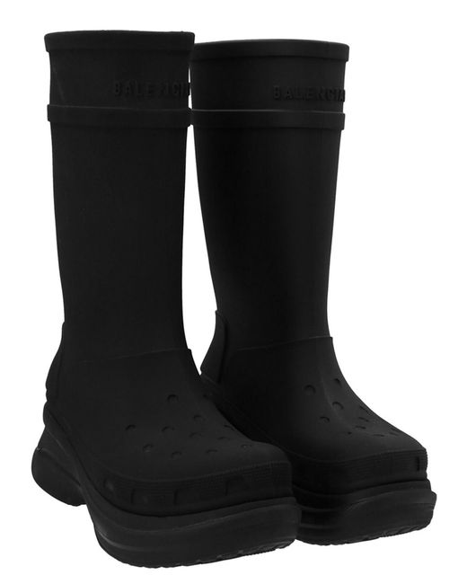 Balenciaga X Crocs Boots Boots Ankle Boots in Black for Men Lyst UK