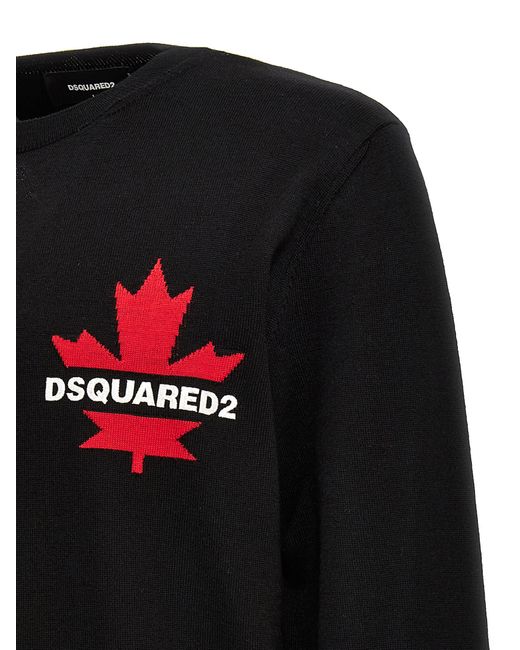 DSquared² Black Logo Sweater Sweater, Cardigans for men