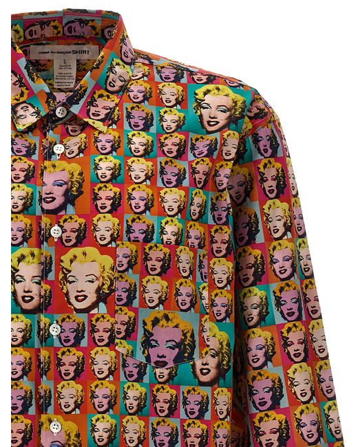 Comme des Garçons Multicolor 'Andy Warhol' Shirt for men