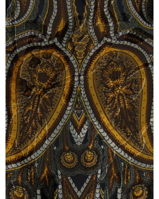 Etro Black Cape Devoré Tech Fabric Technical Coat