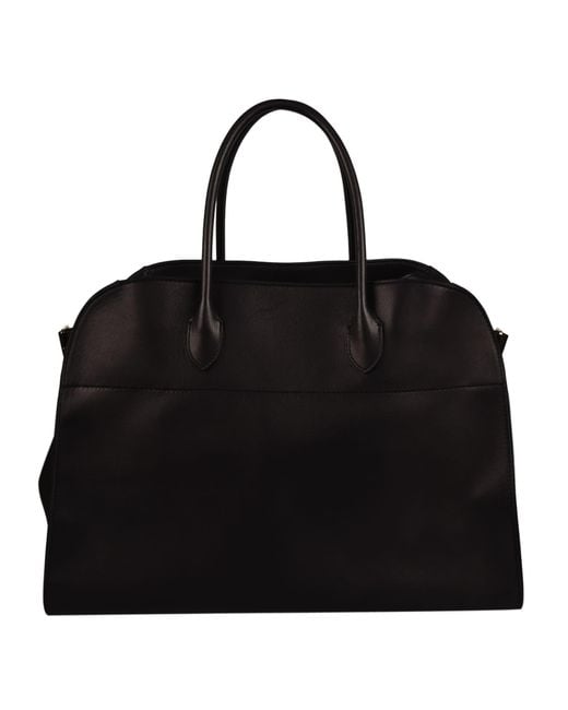 The Row Soft Margaux 17 Tote in Black - Lyst