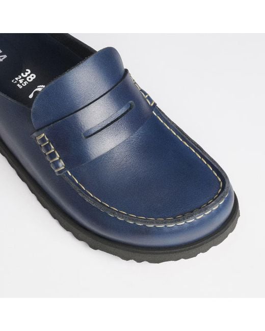 Birkenstock Blue Naples Wrapped Midnight (Regular) Sandal for men