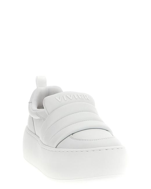 Roger Vivier White Viv Up Sneakers
