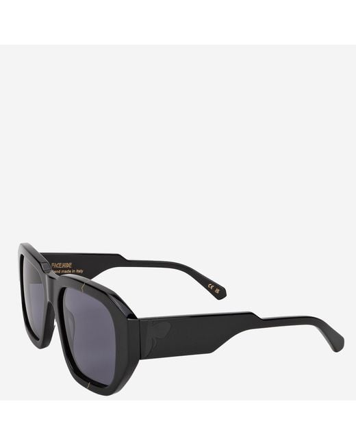 FACE HIDE Black Broken Cosmo Sunglasses Acetate for men