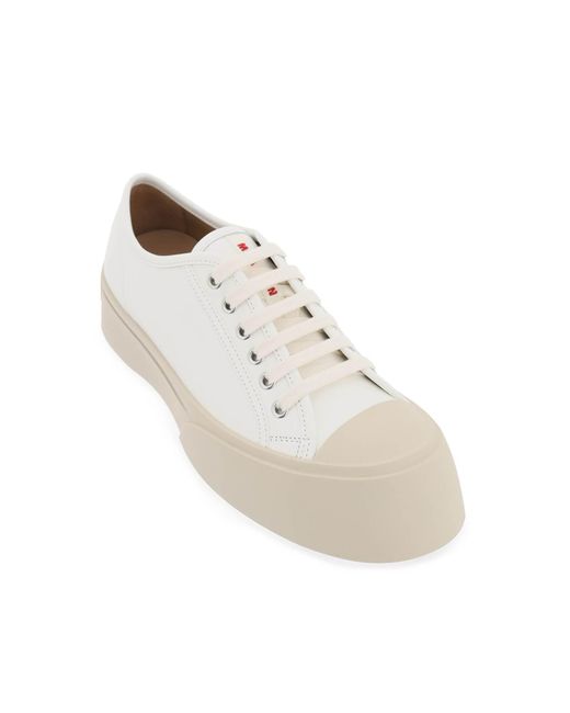 Marni White Leather Pablo Sneakers