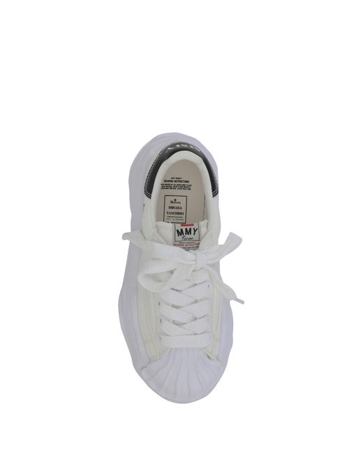 Maison Mihara Yasuhiro White Blakey Sneakers Upper: Cotton; Sole: Rubber