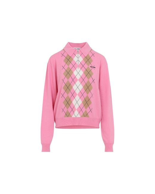 Miu Miu Pink Cashmere Pullover