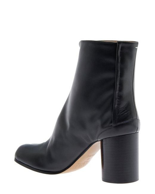 Maison Margiela Black 'Tabi' High Heel Ankle Boots