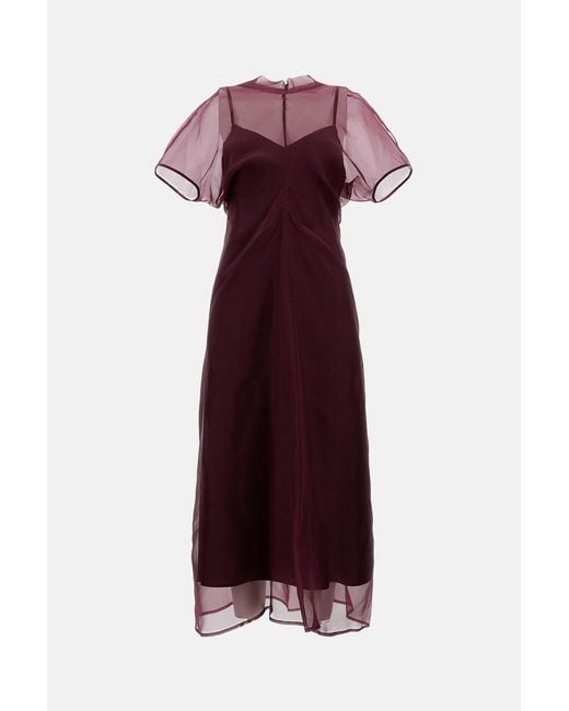 FEDERICA TOSI Purple Dresses Silk