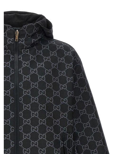 Gucci Black Gg Reversible Jacket for men