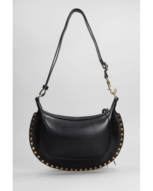 Isabel Marant Black Oskan Moon Shoulder Bag