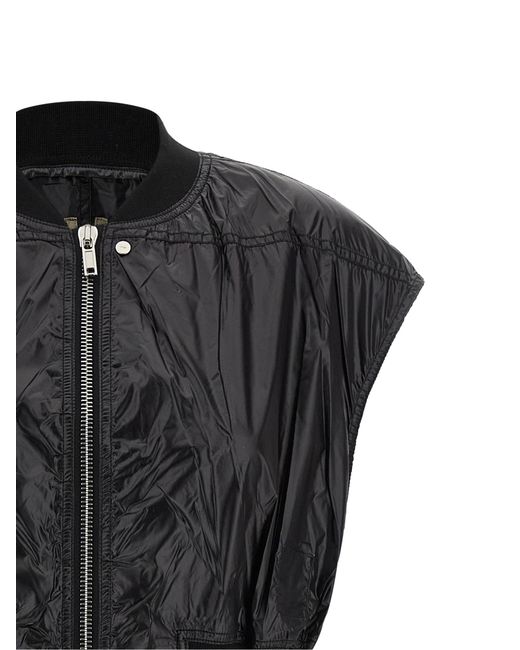 Rick Owens Black 'Tatlin Bomber' Vest