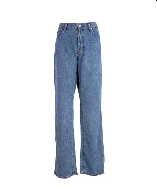 7 For All Mankind Blue Seven Straight High-waisted Jeans Tess Valentine