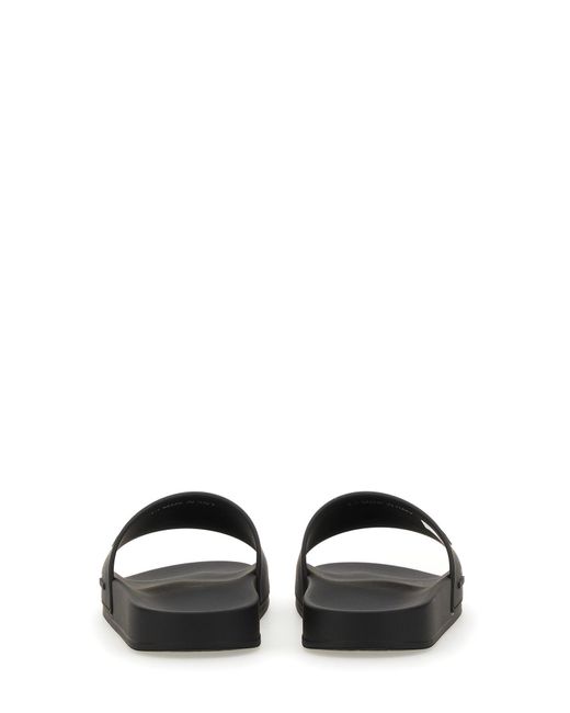 DSquared² Black Slide Sandal With Logo for men