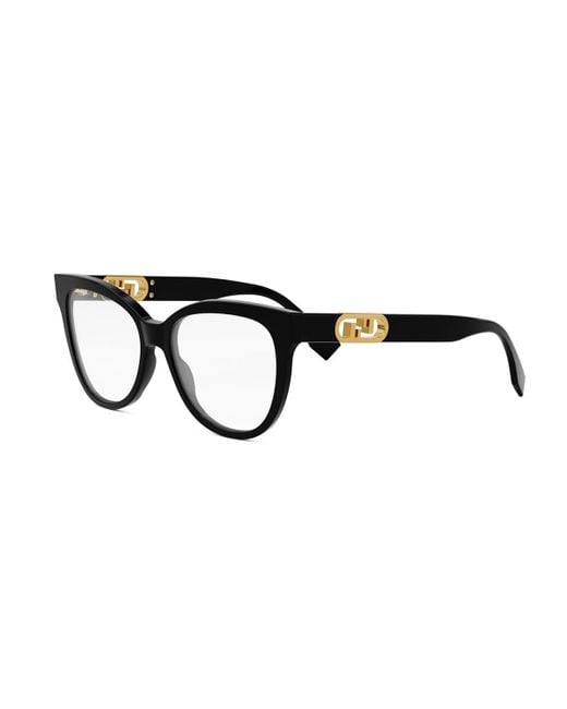 Fendi Black O'Lock Eyeglasses