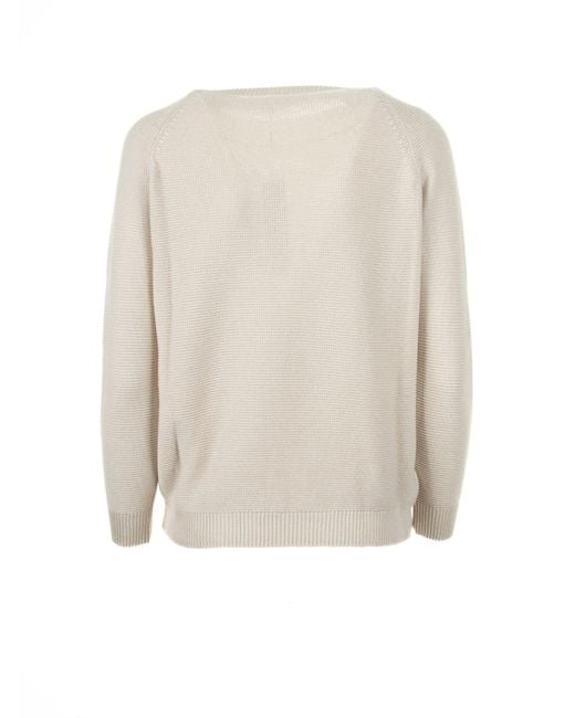 Weekend by Maxmara White Soft Cotton Sweater