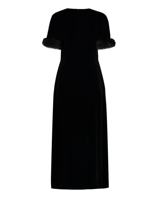 Fendi Black Velvet Dress