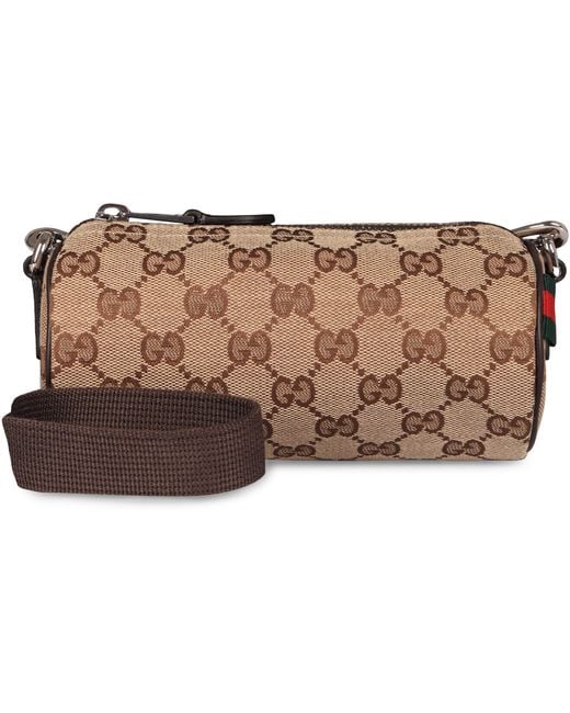 Gucci Brown Shoulder Bag Gg Polyester Messenger for men