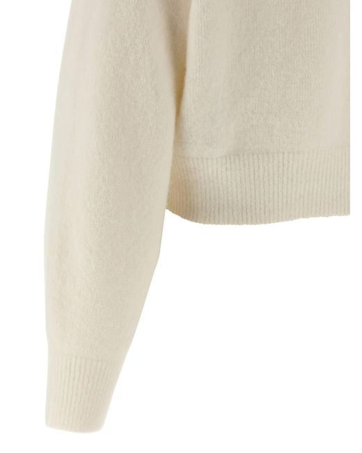 ROTATE BIRGER CHRISTENSEN Natural Scarf Cardigan