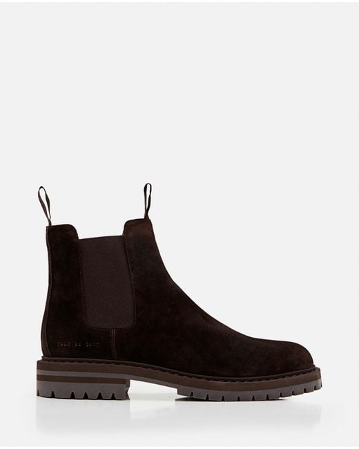 Common Projects Black Suede Chelsea Boot for men