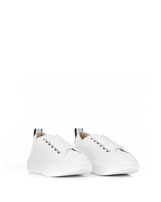 Alexander Smith White Leather Sneaker