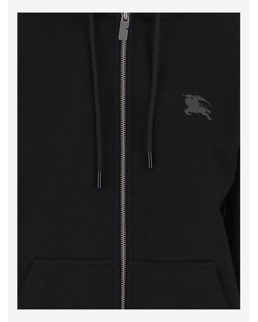 Burberry Black Cotton Sweatshirt