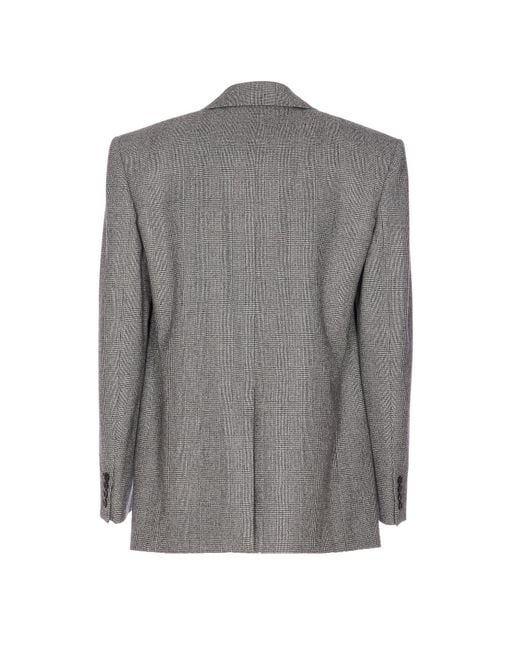 Saint Laurent Gray Jackets Wool for men